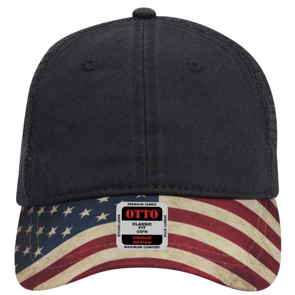 OTTO CAP® 6 Panel Low Profile Mesh Back Trucker Dad Hat Thumbnail